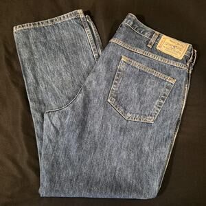 Red Head Mens Dk Wash Mid Rise Str Leg 5 Pocket Jeans Sz 38x30